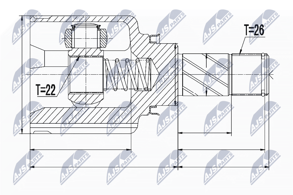 Joint Kit, drive shaft  Art. NPWRE050