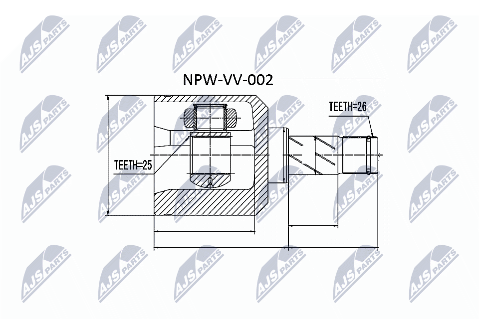 Joint Kit, drive shaft  Art. NPWVV002