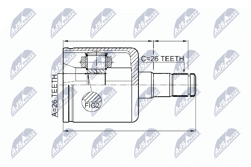 Joint Kit, drive shaft  Art. NPWVV003