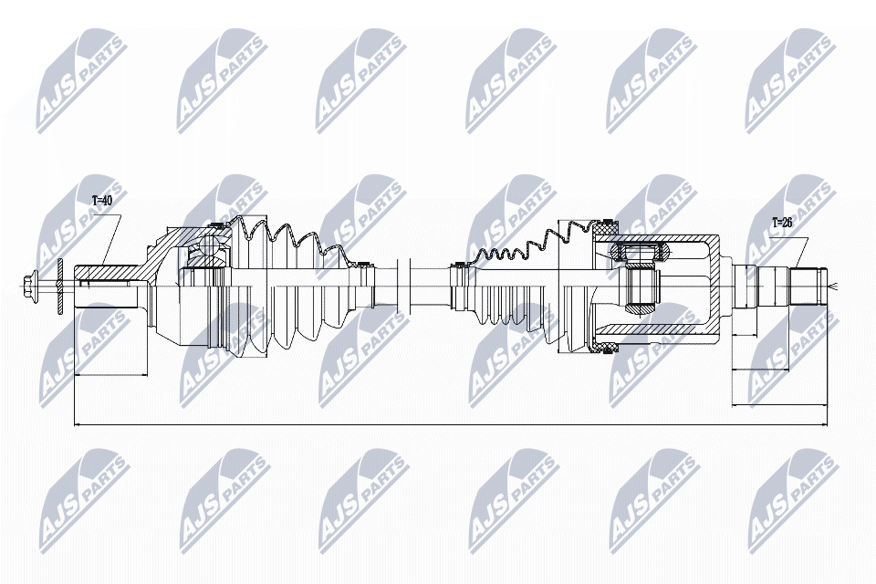 Drive Shaft  Art. NPWVV022