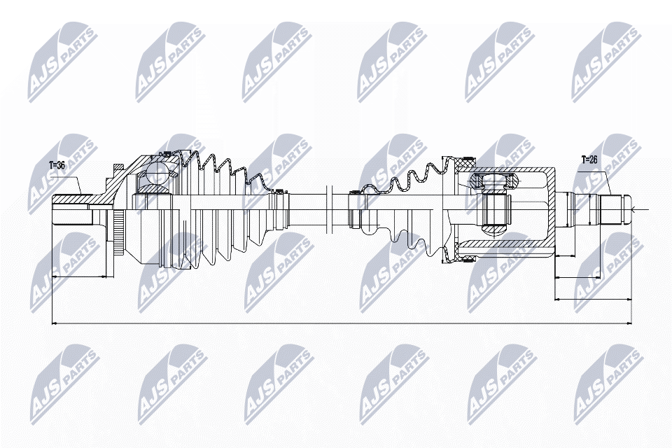 Drive Shaft  Art. NPWVV045