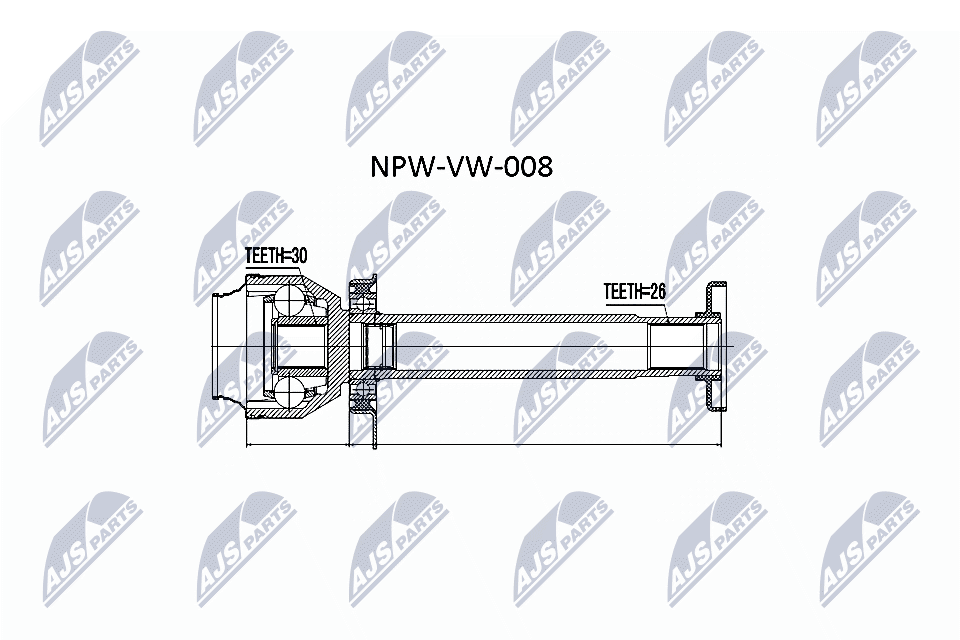 Joint Kit, drive shaft  Art. NPWVW008