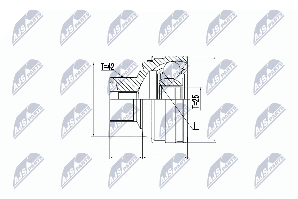 Joint Kit, drive shaft  Art. NPZAU055