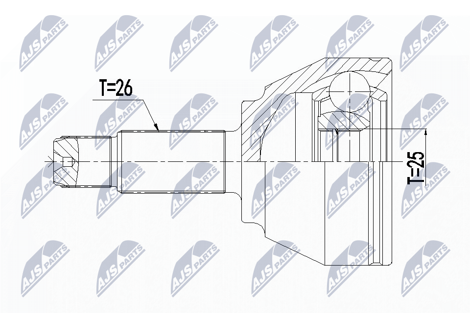 Joint Kit, drive shaft  Art. NPZBM018