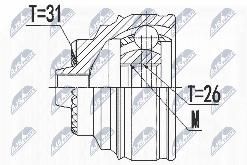 Joint Kit, drive shaft  Art. NPZBM022