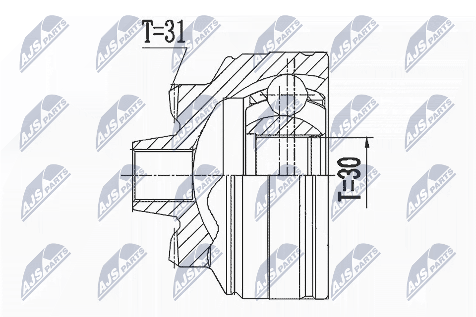 Joint Kit, drive shaft  Art. NPZBM024