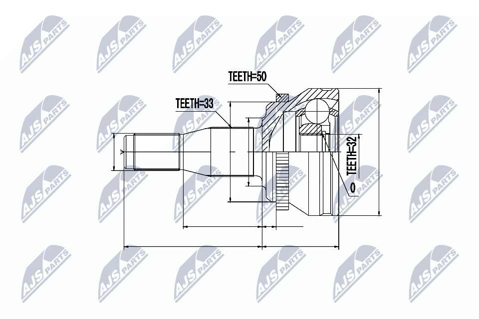 Joint Kit, drive shaft  Art. NPZCH004