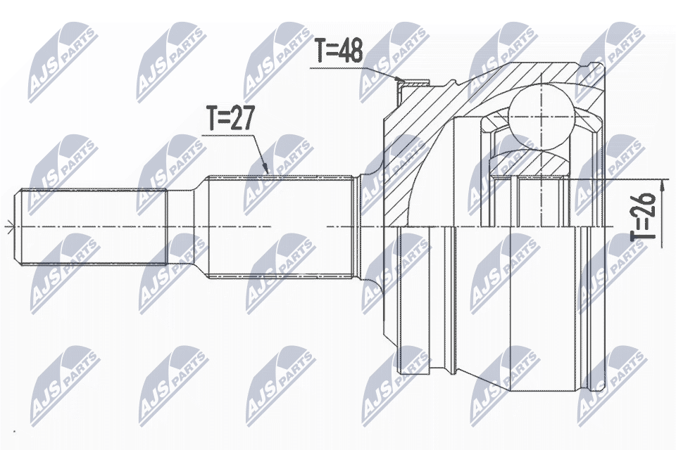 Joint Kit, drive shaft  Art. NPZCH032