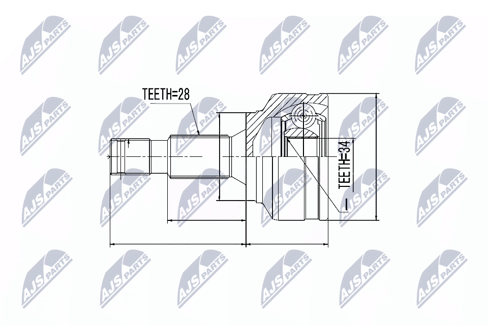 Joint Kit, drive shaft  Art. NPZCT019