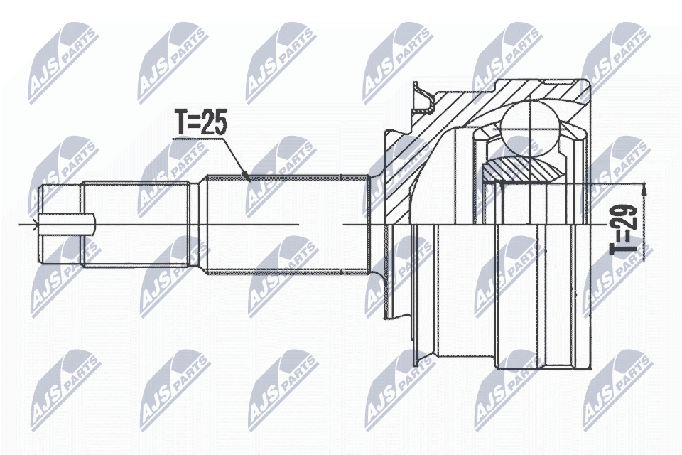 Joint Kit, drive shaft  Art. NPZDW033