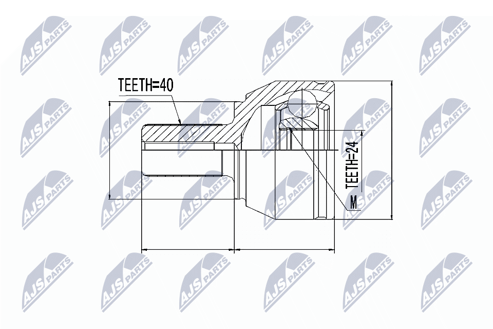 Joint Kit, drive shaft  Art. NPZFR021