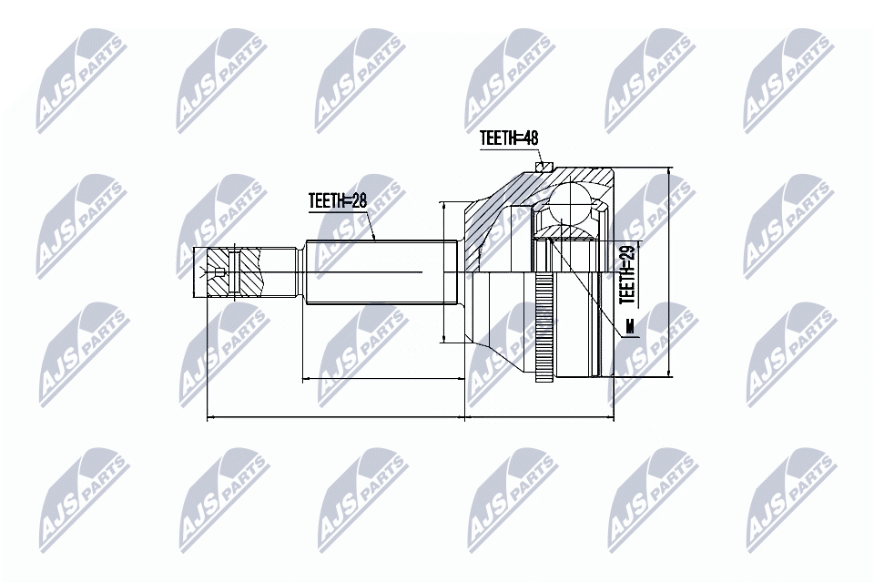 Joint Kit, drive shaft  Art. NPZFR032