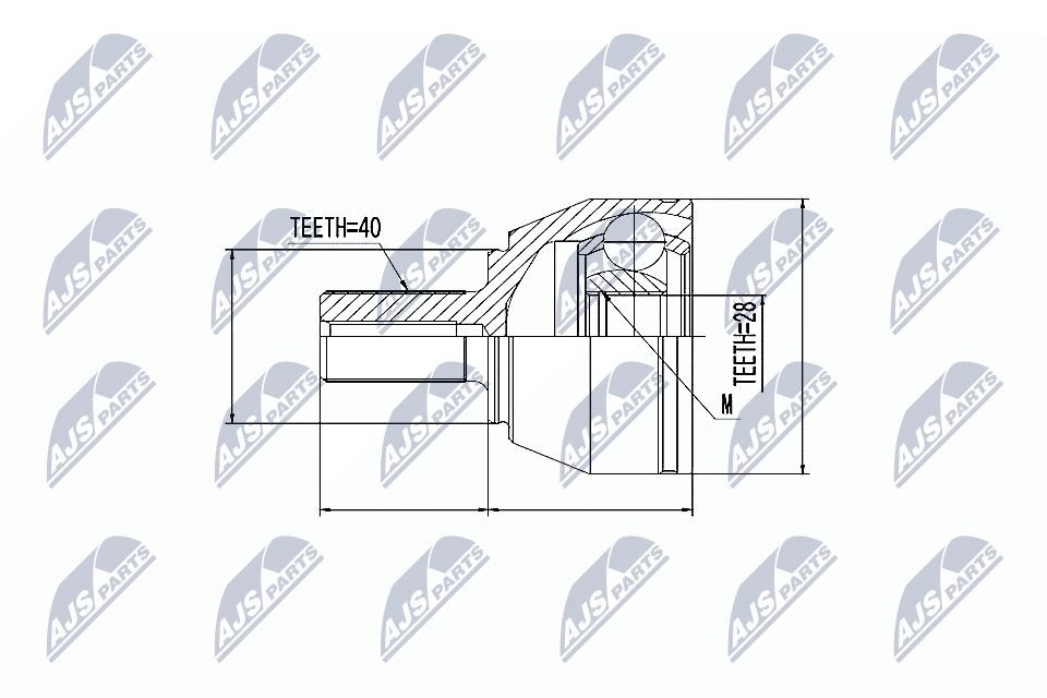 Joint Kit, drive shaft  Art. NPZFR039