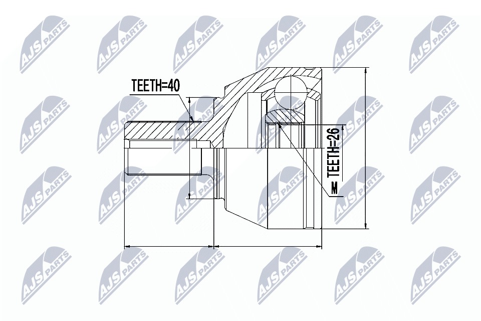 Joint Kit, drive shaft  Art. NPZFR040