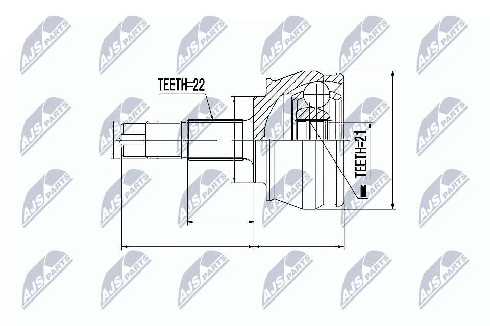 Joint Kit, drive shaft  Art. NPZFT023