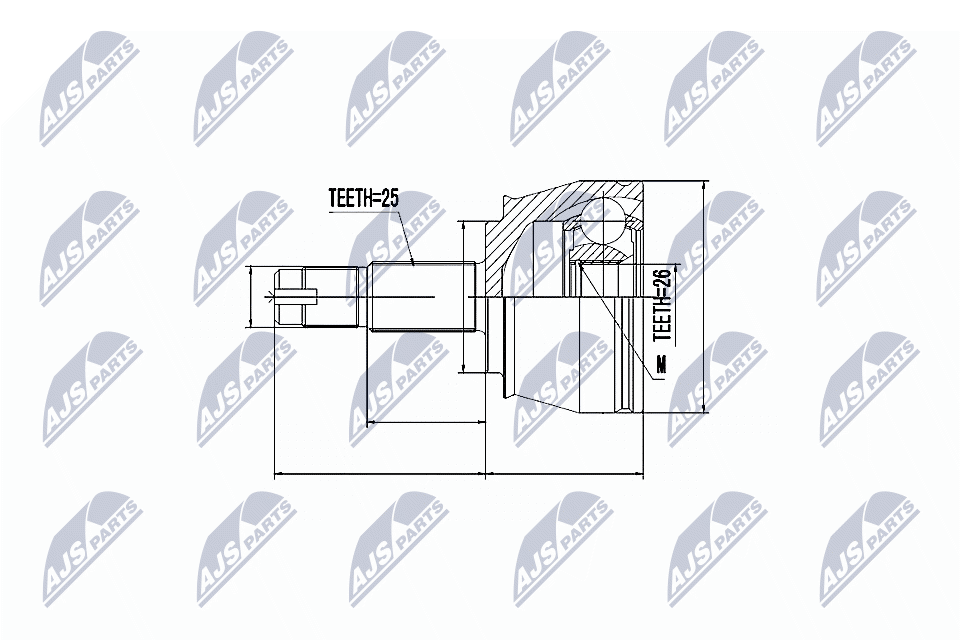 Joint Kit, drive shaft  Art. NPZFT035