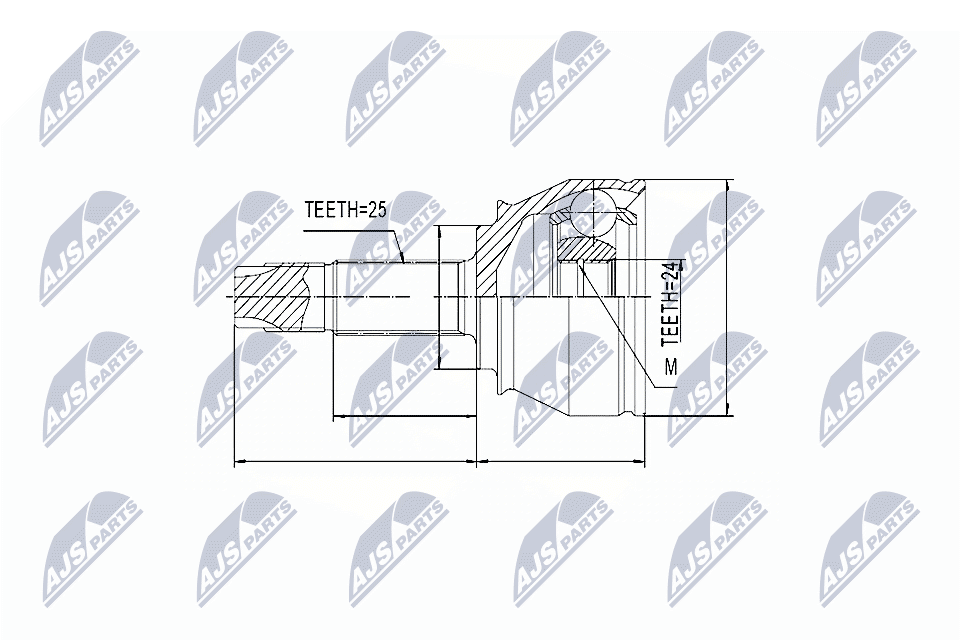 Joint Kit, drive shaft  Art. NPZFT045