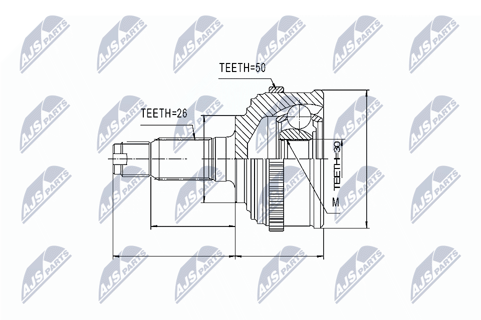 Joint Kit, drive shaft  Art. NPZHD022