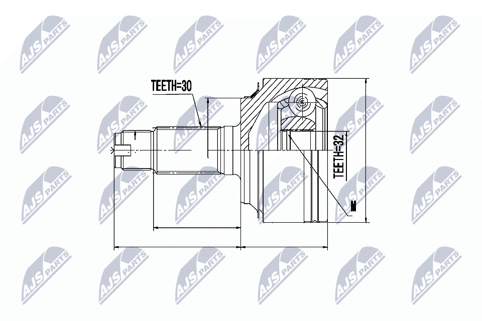 Joint Kit, drive shaft  Art. NPZHD058