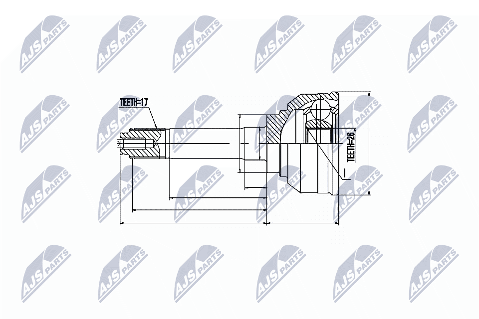 Joint Kit, drive shaft  Art. NPZIS002