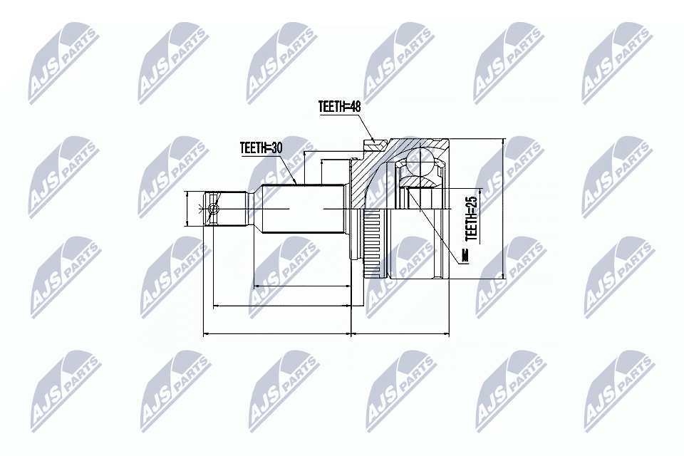 Joint Kit, drive shaft  Art. NPZKA357