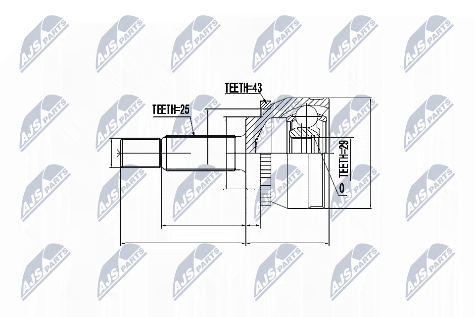 Joint Kit, drive shaft  Art. NPZMS029