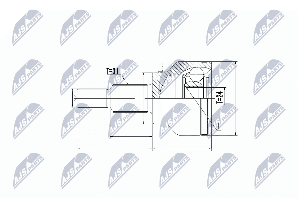 Joint Kit, drive shaft  Art. NPZMZ055