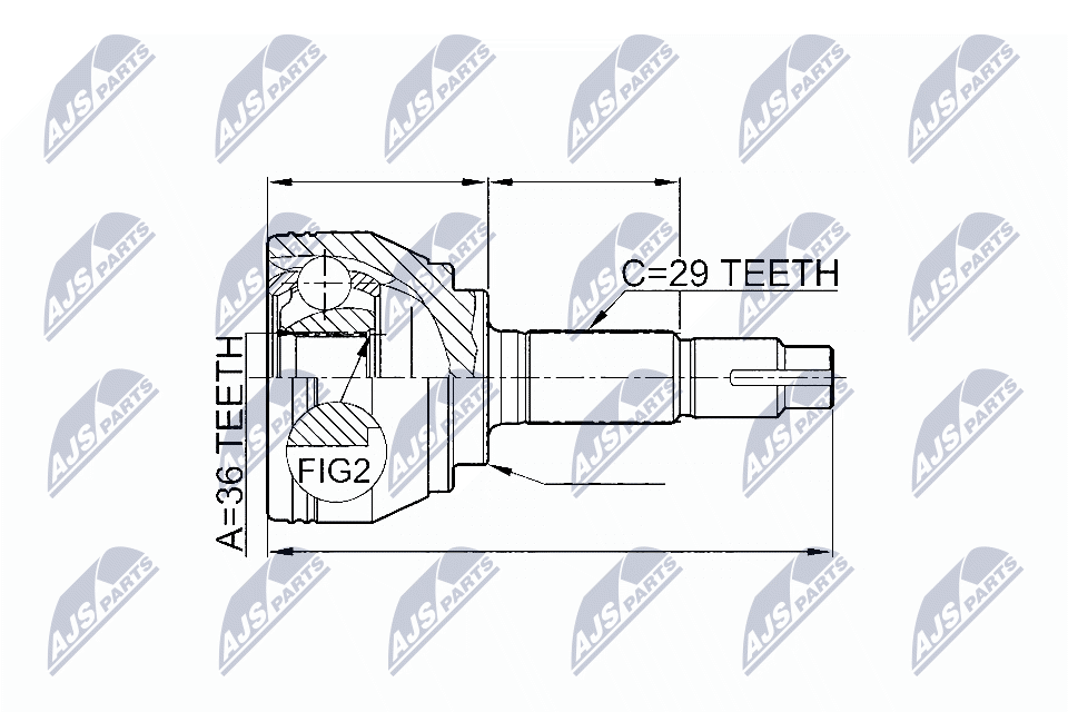 Joint Kit, drive shaft  Art. NPZNS078