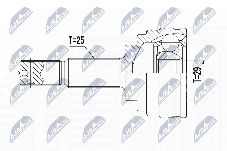 Joint Kit, drive shaft  Art. NPZNS093