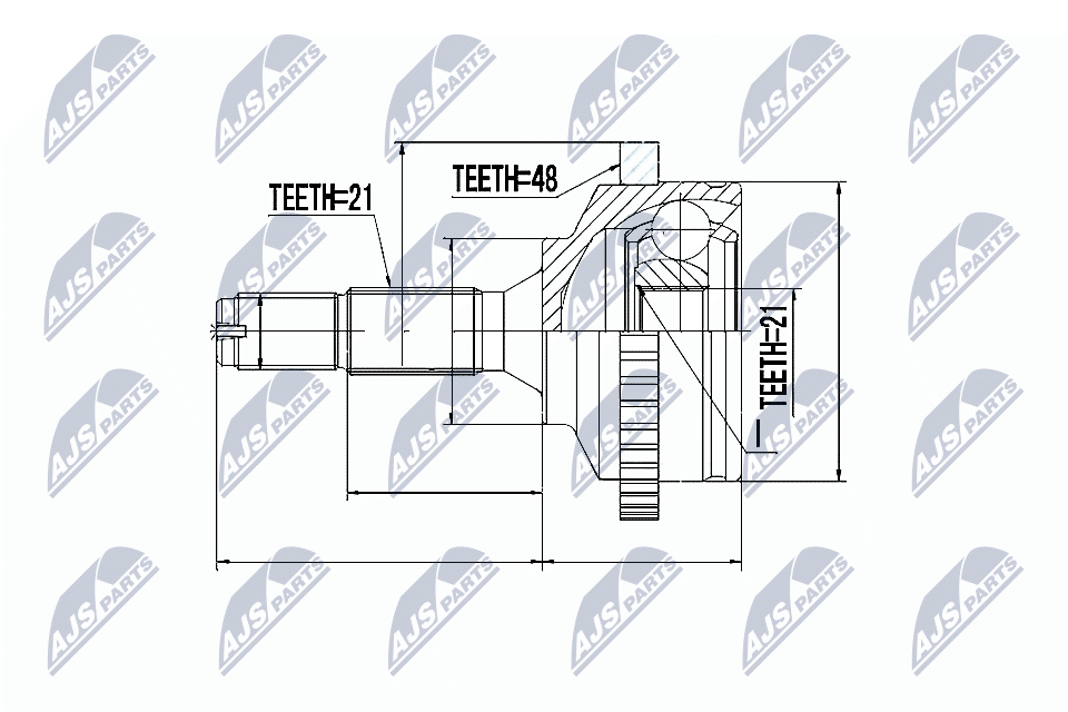 Joint Kit, drive shaft  Art. NPZPE017