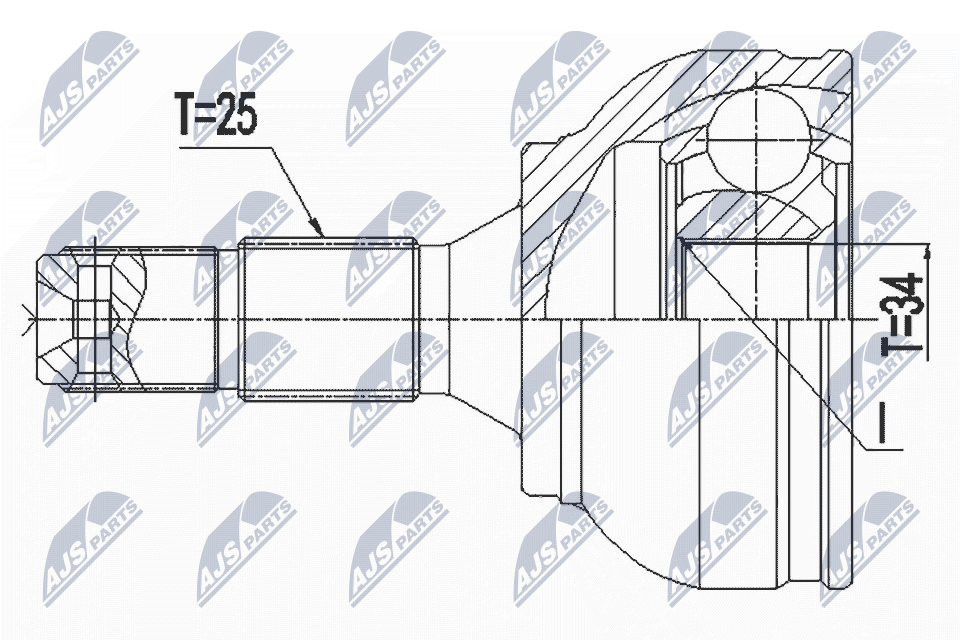 Joint Kit, drive shaft  Art. NPZPE034