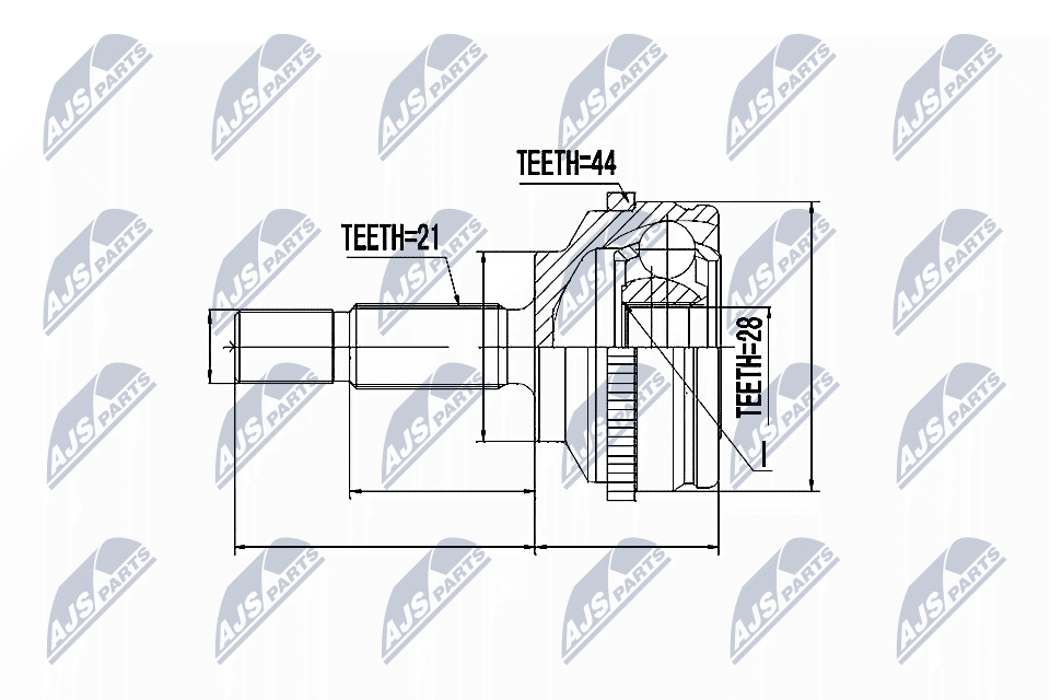 Joint Kit, drive shaft  Art. NPZRE043