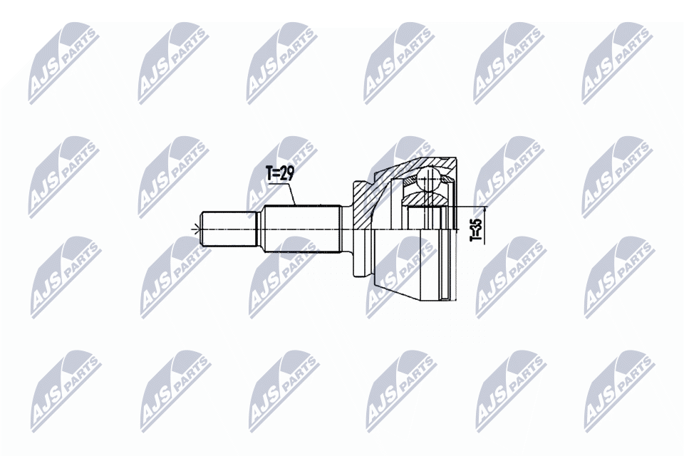 Joint Kit, drive shaft  Art. NPZRE057