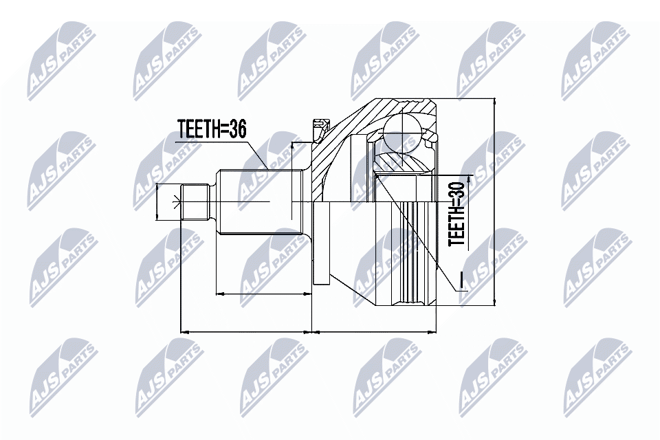 Joint Kit, drive shaft  Art. NPZSK005