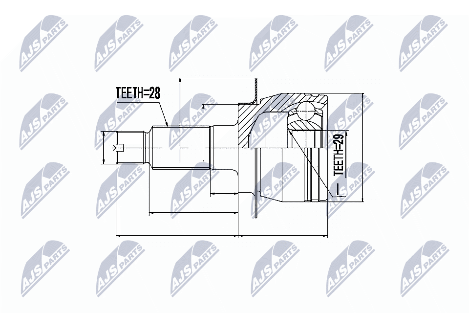 Joint Kit, drive shaft  Art. NPZSU026