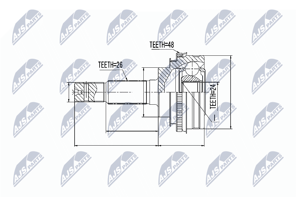 Joint Kit, drive shaft  Art. NPZTY001