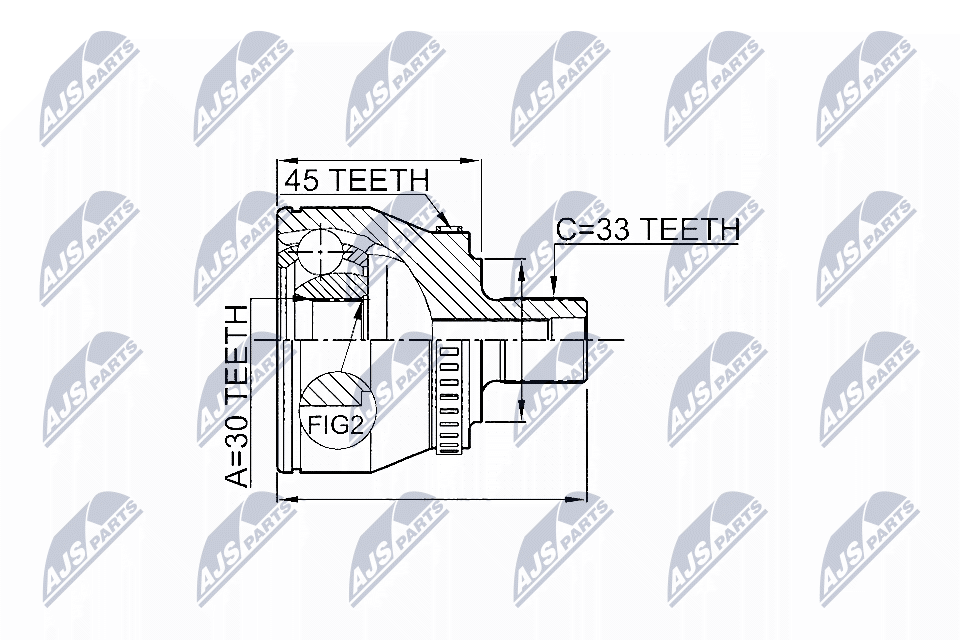 Joint Kit, drive shaft  Art. NPZVW008