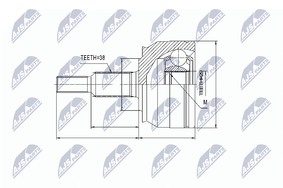 Joint Kit, drive shaft  Art. NPZVW033