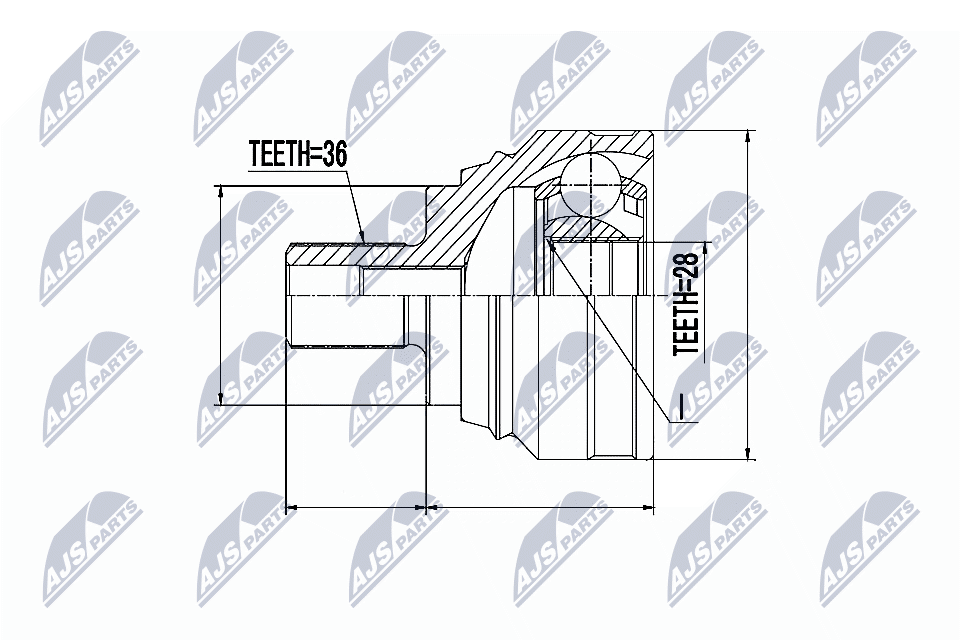 Joint Kit, drive shaft  Art. NPZVW040