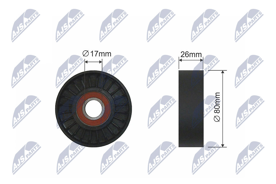 Tensioner Pulley, V-belt  Art. RNKAR011