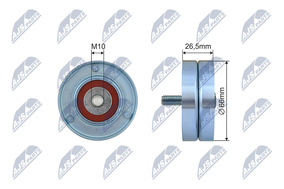 Tensioner Pulley, V-ribbed belt  Art. RNKAR013