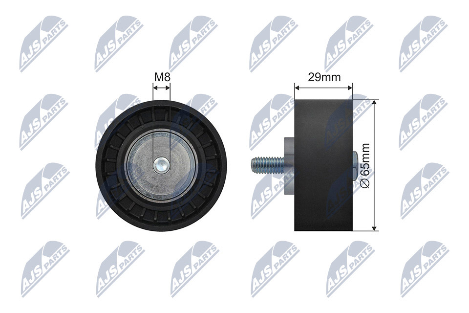 Deflection/Guide Pulley, V-ribbed belt  Art. RNKAR014