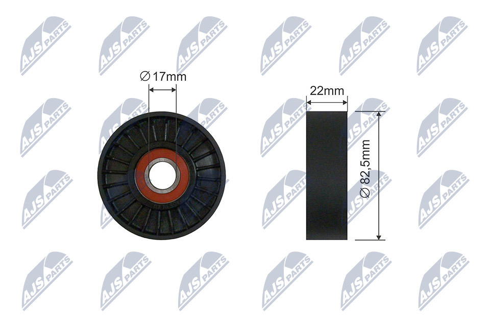 Tensioner Pulley, V-ribbed belt  Art. RNKAR015