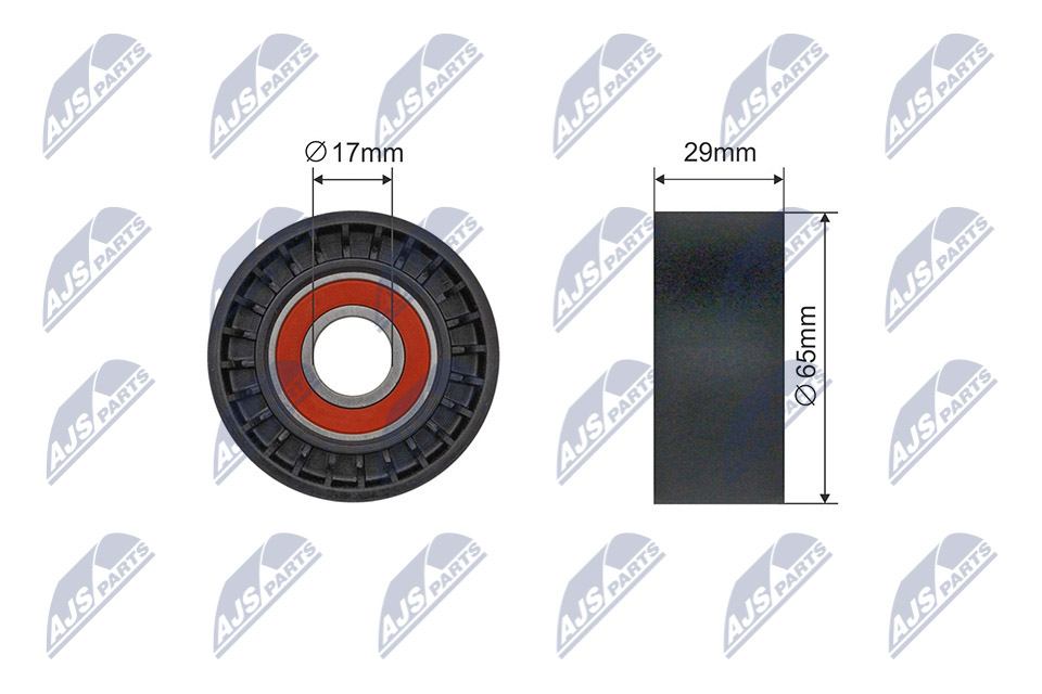 Tensioner Pulley, V-ribbed belt  Art. RNKAR018