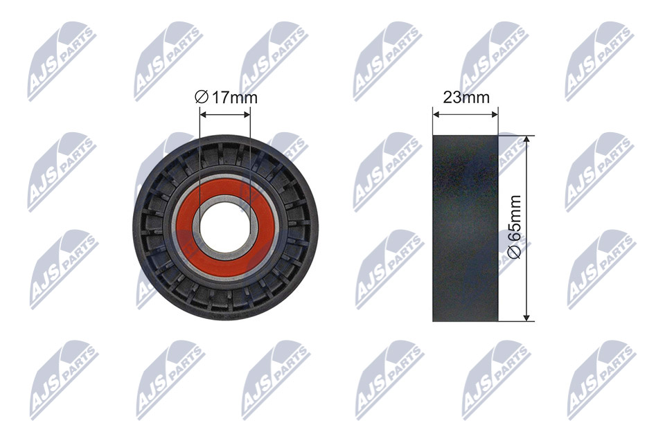 Tensioner Pulley, V-ribbed belt  Art. RNKAR019