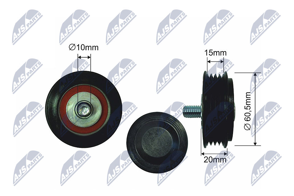 Tensioner Pulley, V-ribbed belt  Art. RNKAU006