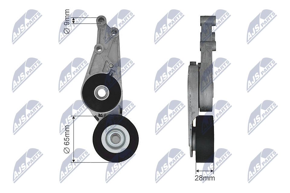 Tensioner Pulley, V-ribbed belt  Art. RNKAU026