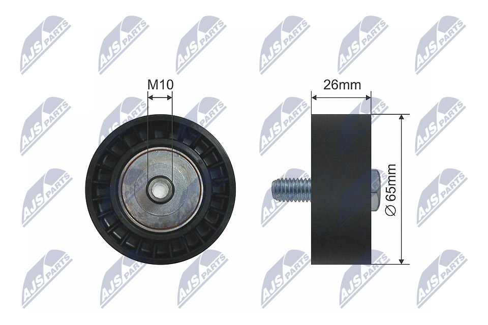 Deflection/Guide Pulley, V-belt  Art. RNKAU047