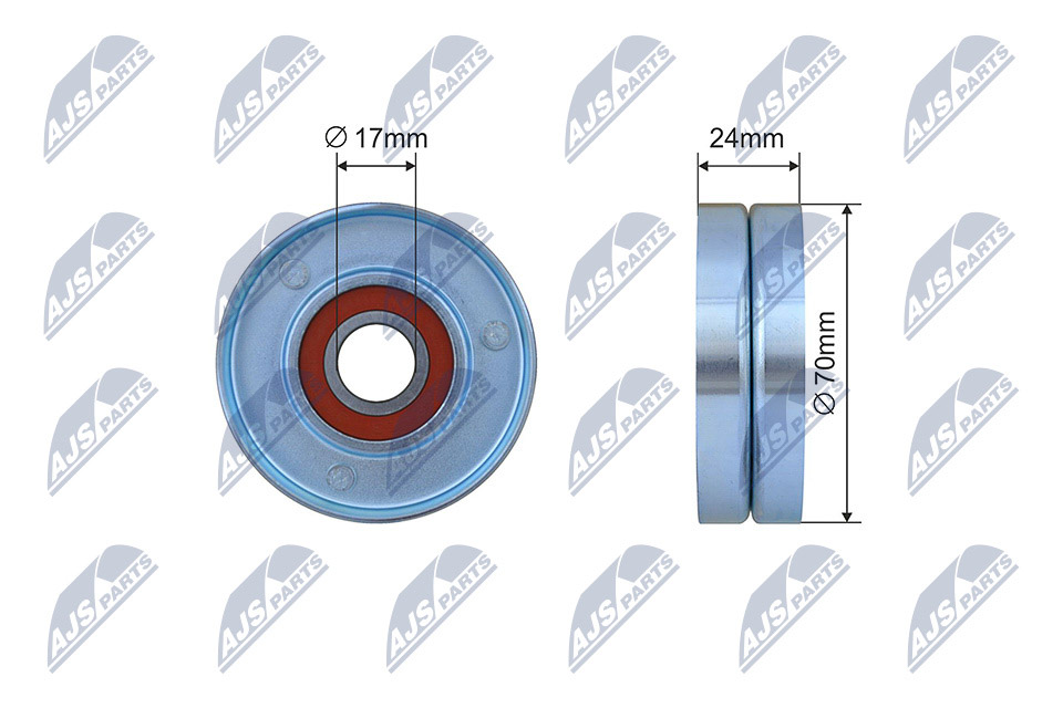 Deflection/Guide Pulley, V-ribbed belt  Art. RNKAU067