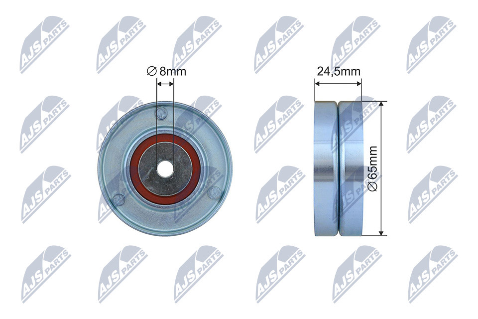 Tensioner Pulley, V-ribbed belt  Art. RNKAU069